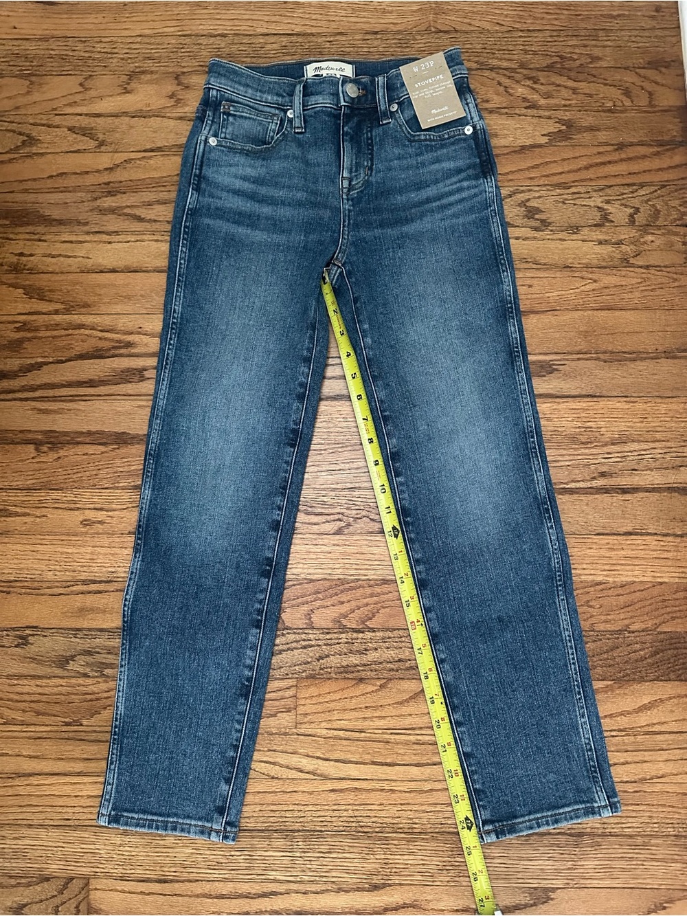 NWT Madewell Stovepipe Jeans in Heathridge Wash - Size 23 Petite